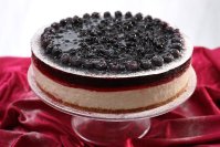 Borůvkový cheesecake